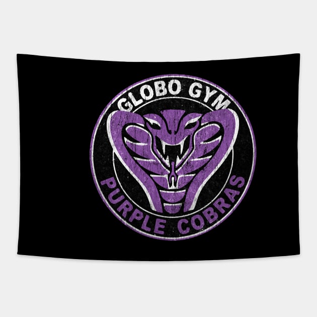 Globo gym purple cobras vintage Tapestry by mariagartner