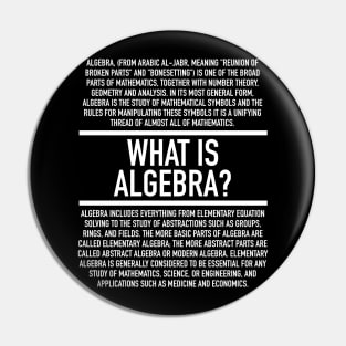 Algebra Defined Pin