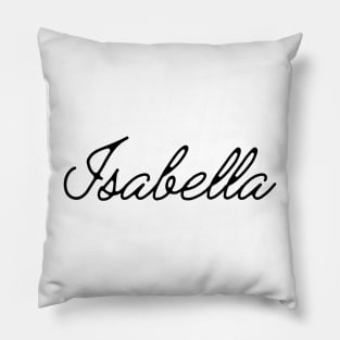 Isabella Name in Cursive Pillow