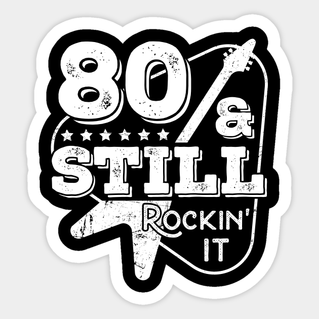 80thbirthday Vintage Rockin 1939 Gift Ideas Man Vintage 80th Birthday Rockin Gift Idea Sticker Teepublic