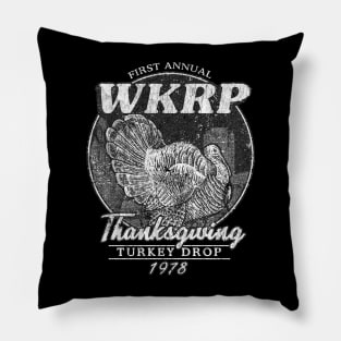 WHITE ART - WKRP Turkey Drop Pillow