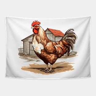 Colorful Rooster Tapestry