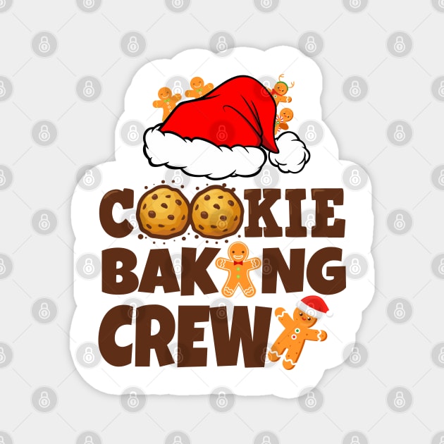 cookie baking crew funny christmas 2023 Magnet by Work Memes