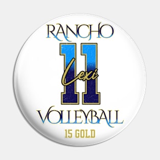 Lexi #11 Rancho VB (15 Gold) - White Pin