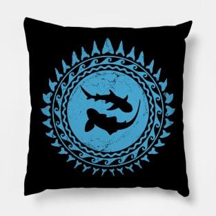 Zebra Shark and Whitetip Reef Shark Pillow