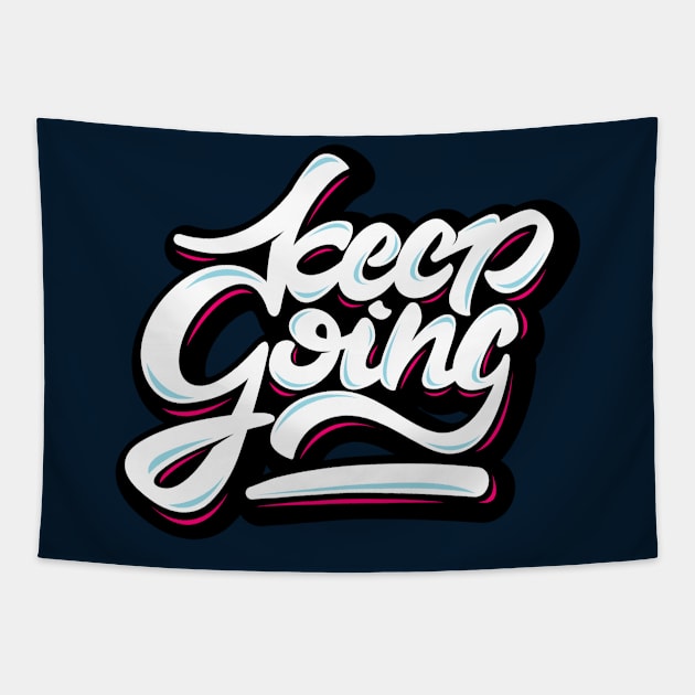 Keep Going Tapestry by Delta Zero Seven