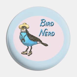 Bird Nerd - Bird Lover Design Pin