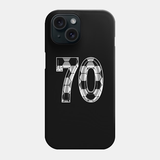 Soccer Number 70 Soccer Jersey #70 Soccer Mom Player Fan Phone Case by TeeCreations