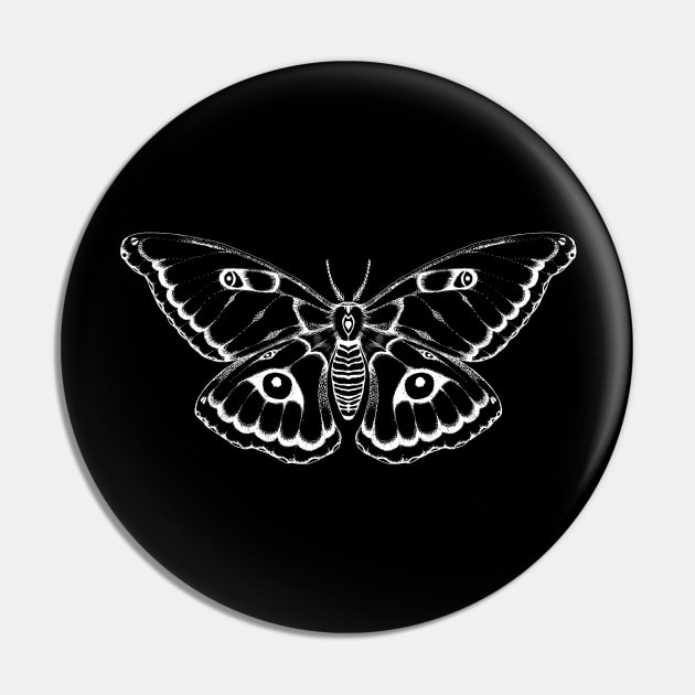 Jaguar Moth Pin by Freja