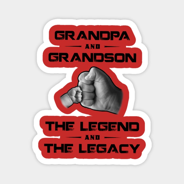 Grandpa And Grandson The Legend And The Legacy Magnet by Phylis Lynn Spencer