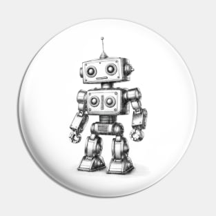 Little toy robot Pin