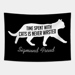 Time spent with cats is never wasted Tapestry