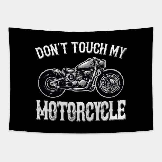 Motorcycle Motorcyclist Sayings Tapestry by Foxxy Merch