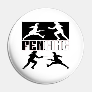 fencing sport Pin