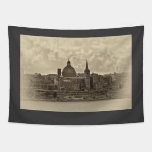 Valletta, Malta antiqued Tapestry