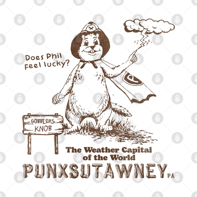 Vintage Groundhog Day Punxsutawney PA by darklordpug