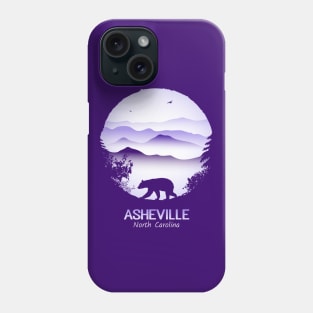 Asheville Blue Ridge Mountains - PURPLE 01 Phone Case