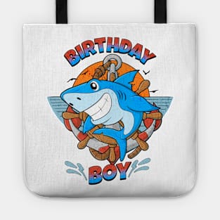 Birthday Boy Shark Lover Tote