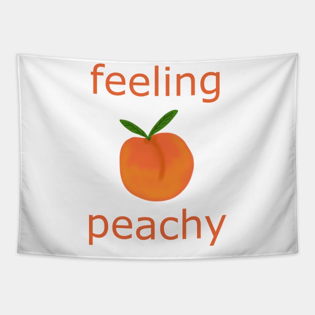 Feeling Peachy Tapestry by SticksandStones