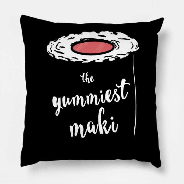 The Yummiest Maki / Yummy Sushi Pillow by nathalieaynie