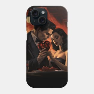 Valentines day vintage retro comic love Phone Case