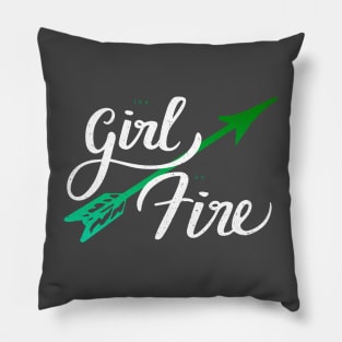 The Girl on Fire Pillow