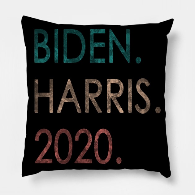 Biden Harris 2020 Joe Biden Kamala Harris 2020 Vintage Pillow by melmahameed