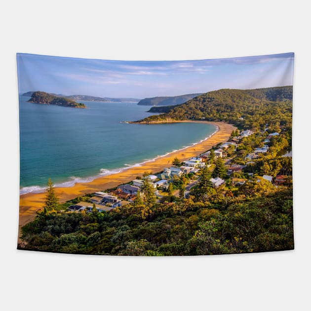 Pearl Beach, Central Coast, NSW, Australia Tapestry by Upbeat Traveler