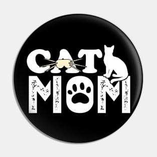 Cat Mom. Cat Lover Pin