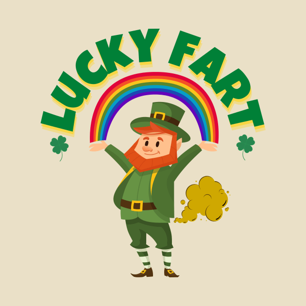 Lucky Fart Leprechaun Rainbow St. Patrick's Day by FartMerch