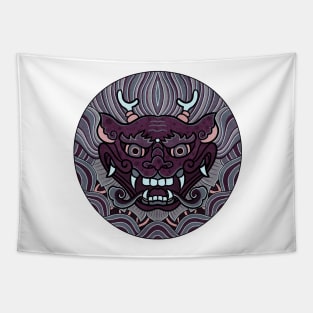 Minhwa: Dragon Face on Shield G Type Tapestry