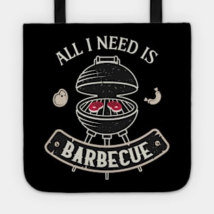 Funny Barbecue Lover BBQ Saying Grill Tote