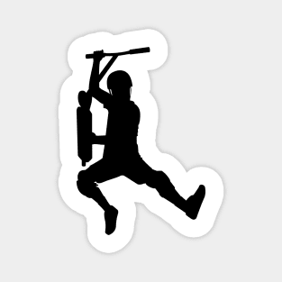 Scooter freestyle stunt silhouette Magnet