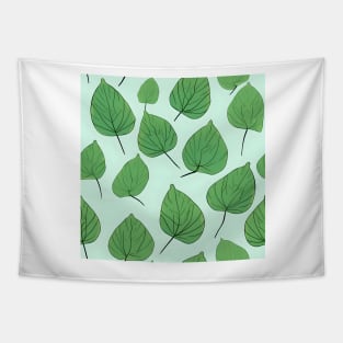 Green Leaves Pattern 1 Tapestry