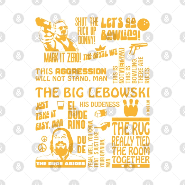 The Big Lebowski, Dude & Walter Quotes by Zen Cosmos Official