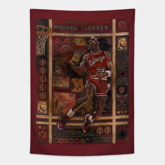 Michael Jordan Tapestry by Raybomusic01