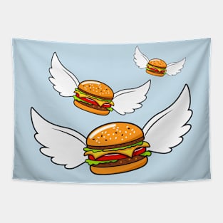 Flying Burgers Tapestry