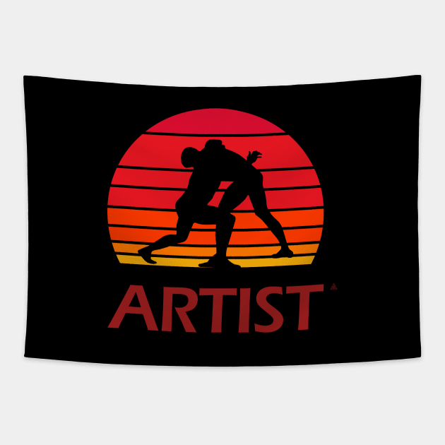 Martial Artist Tapestry by e3d