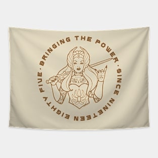 BRINGING THE POWER BROWN Tapestry