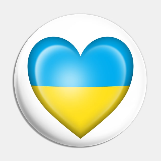 Ukrainian Heart Pin by jeffbartels