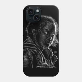 Bella Ramsey as Ellie from The Last of Us chalk style Phone Case