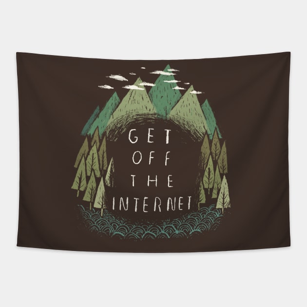 get off the internet Tapestry by Louisros