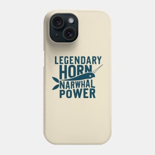 Narwhal Power Legendary Horn Phone Case