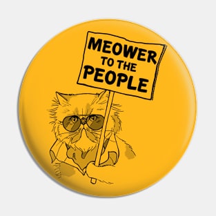 Protest Cat Pin