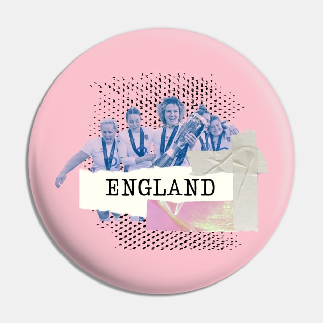 England Women Rugby Minimalist Six Nations Pin by BideniGuess