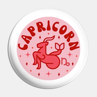 Capricorn Zodiac Sign Pin