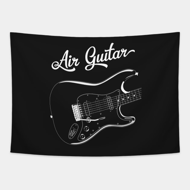 Air Guitar Rock T-Shirt Tapestry by Pushloop