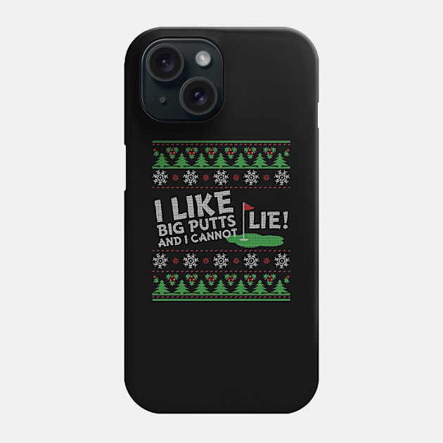 Golf Ugly Christmas Phone Case by golf365