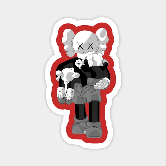 Kaws Design 2 Magnet by Vidi MusiCartoon