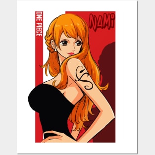 One Piece OP Anime Nami Pirate Girl 5x7 Art Print 